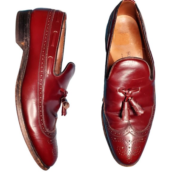 Allen Edmonds Shoes Allen Edmonds Berwick Burgundy Leather Wingtip